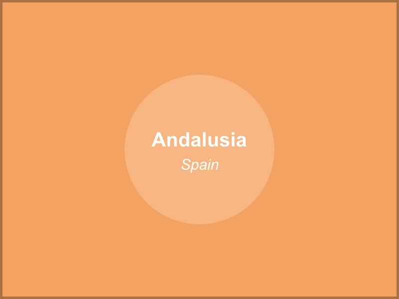 Scenic view of Andalusia region in Spain
