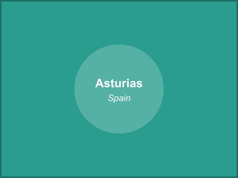 Scenic view of Asturias region in Spain