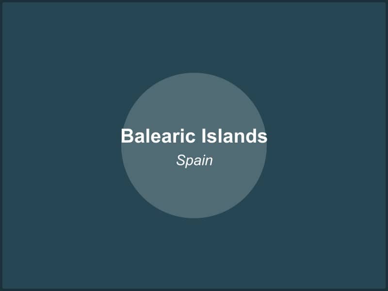 Scenic view of Balearic Islands region in Spain