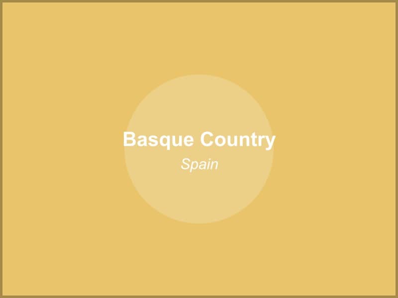 Scenic view of Basque Country region in Spain
