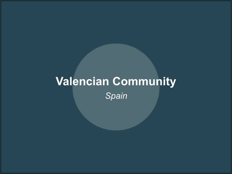Scenic view of Valencian Community region in Spain