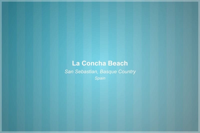 La Concha Beach - Beautiful Beach in Basque Country, Spain