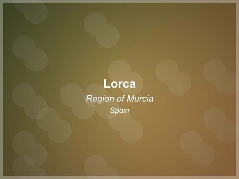 Lorca, Spain - Region of Murcia