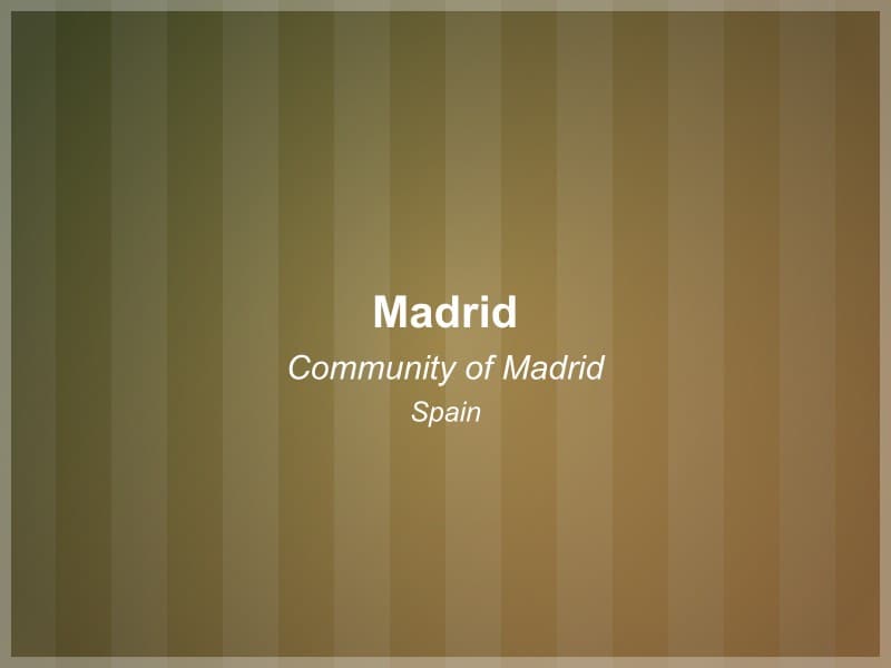 Madrid, Spain - Community of Madrid