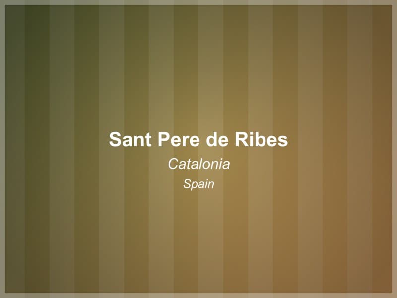 Sant Pere de Ribes cityscape panorama