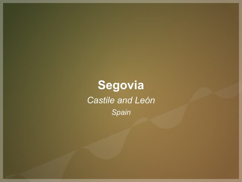 Segovia, Spain - Castile and León