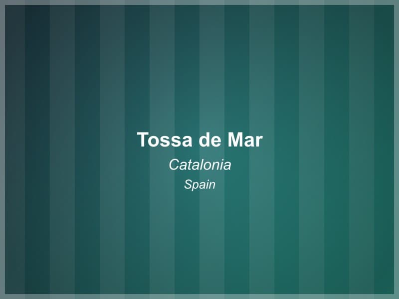 Tossa de Mar, Spain - Catalonia