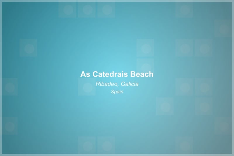 As Catedrais Beach Beach in Galicia