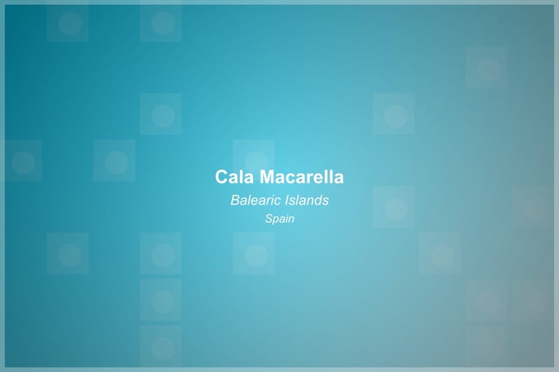 Cala Macarella Beach in Balearic Islands