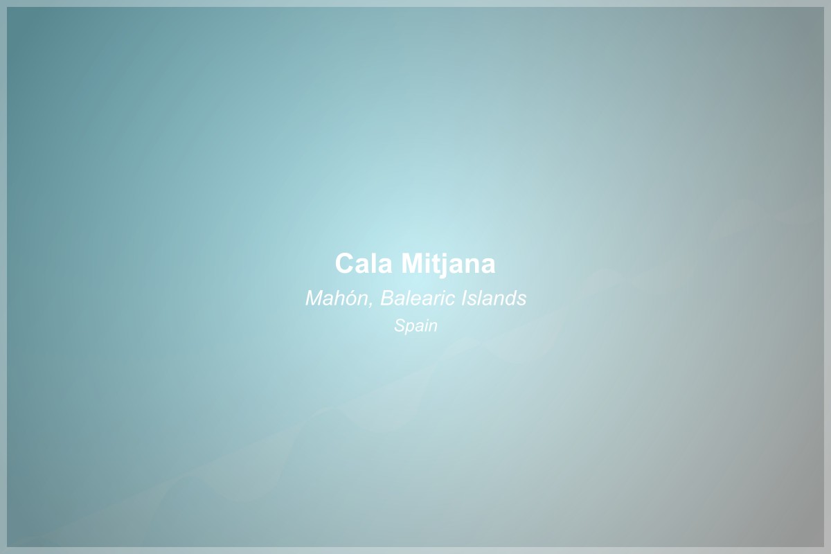 Cala Mitjana Beach in Balearic Islands