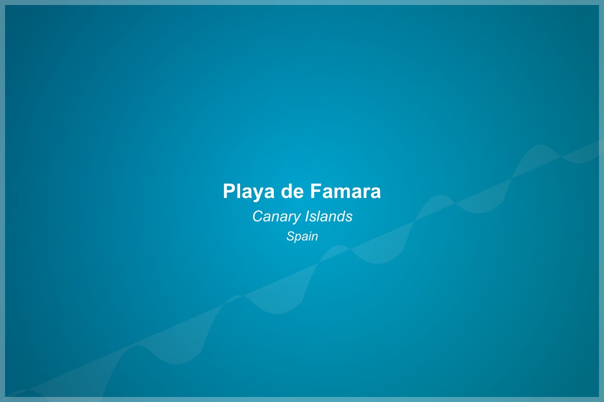 Playa de Famara Beach in Canary Islands
