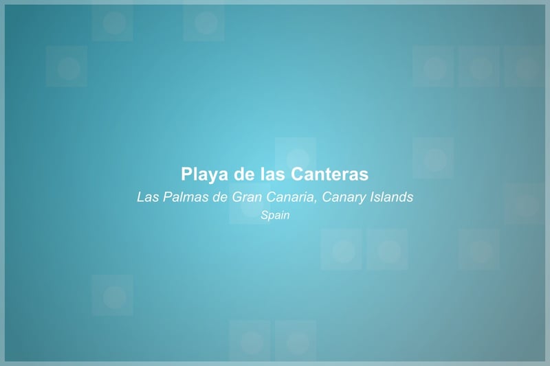 Playa de las Canteras Beach in Canary Islands