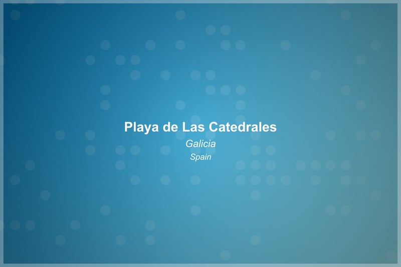 Playa de Las Catedrales Beach in Galicia