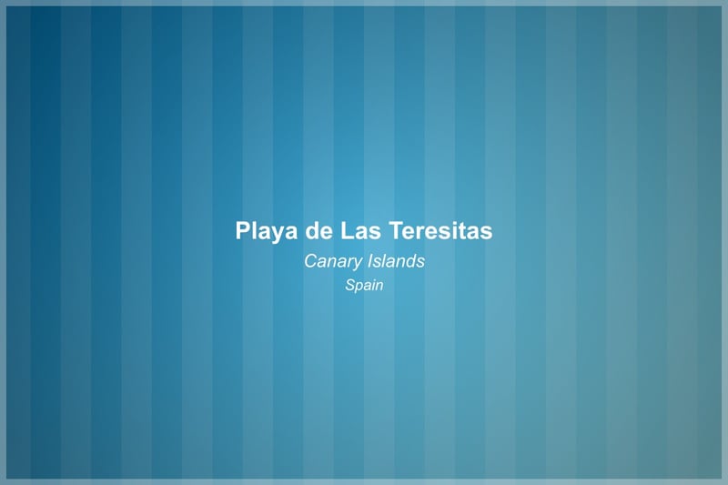 Playa de Las Teresitas Beach in Canary Islands