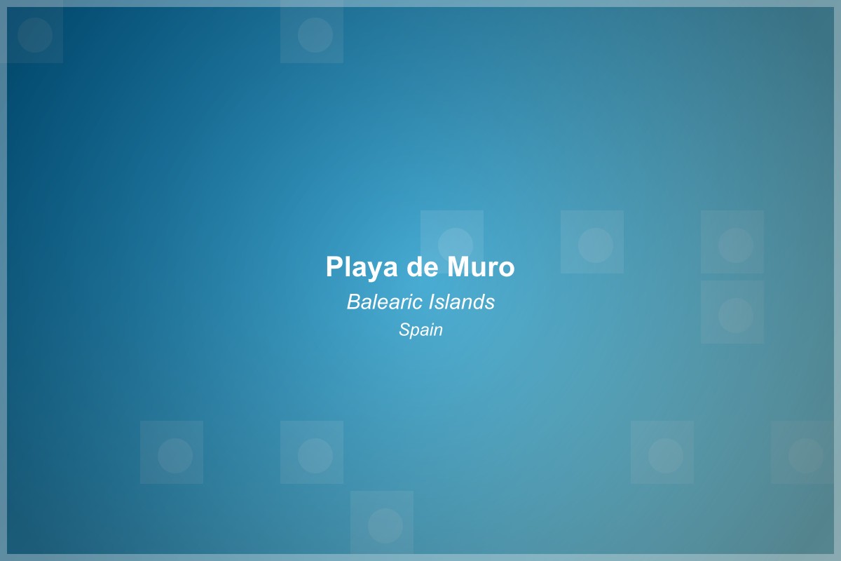 Playa de Muro Beach in Balearic Islands