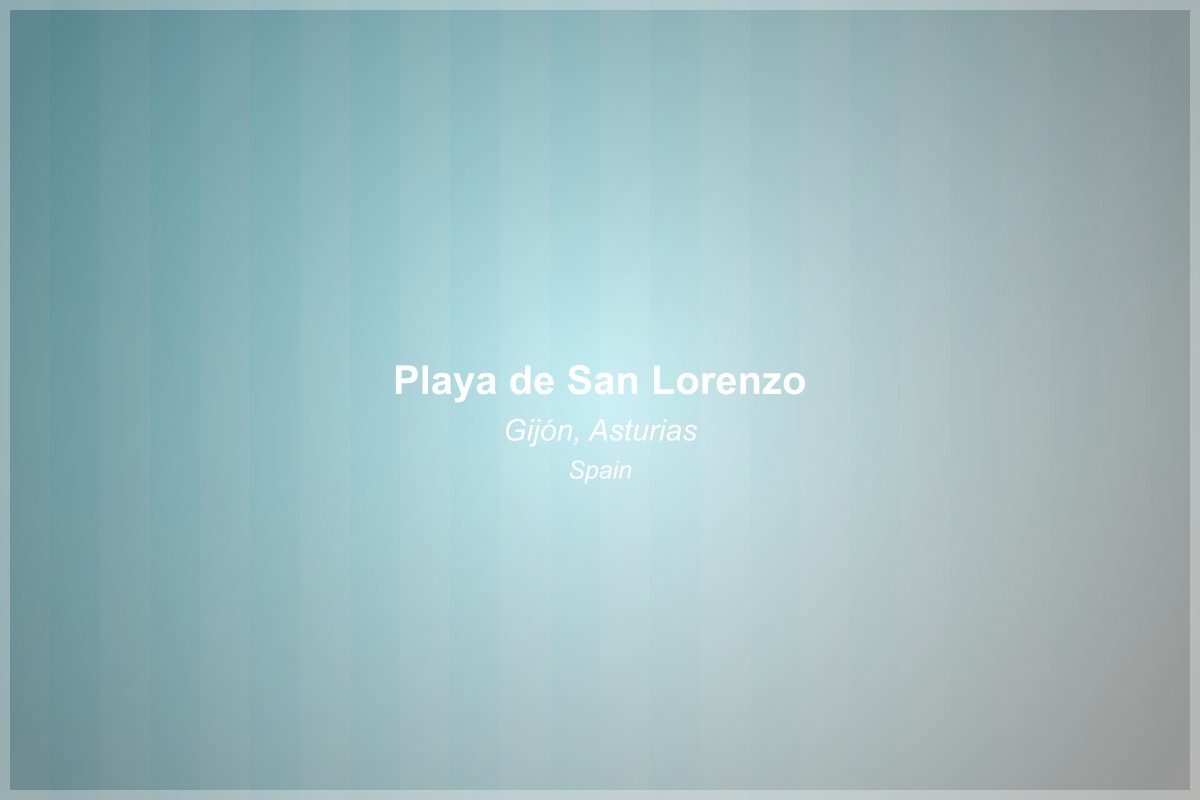 Playa de San Lorenzo Beach in Asturias