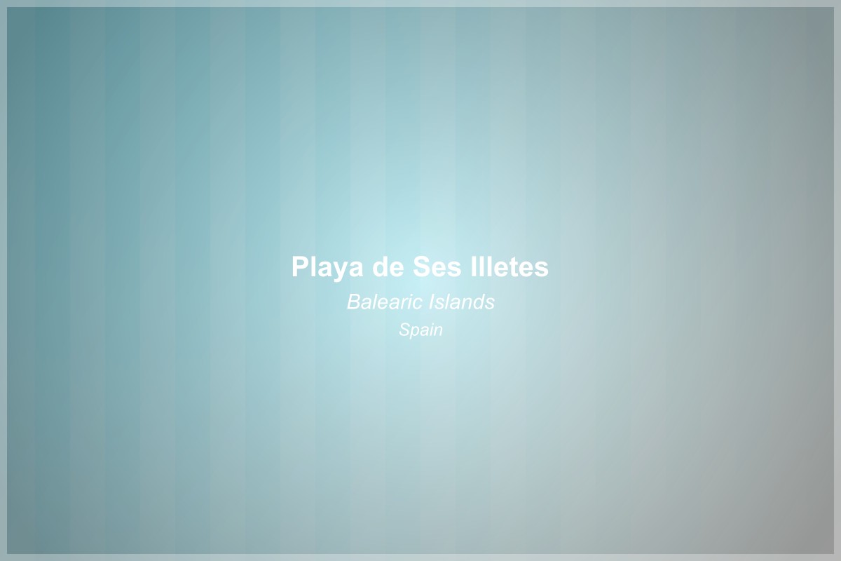 Playa de Ses Illetes Beach in Balearic Islands