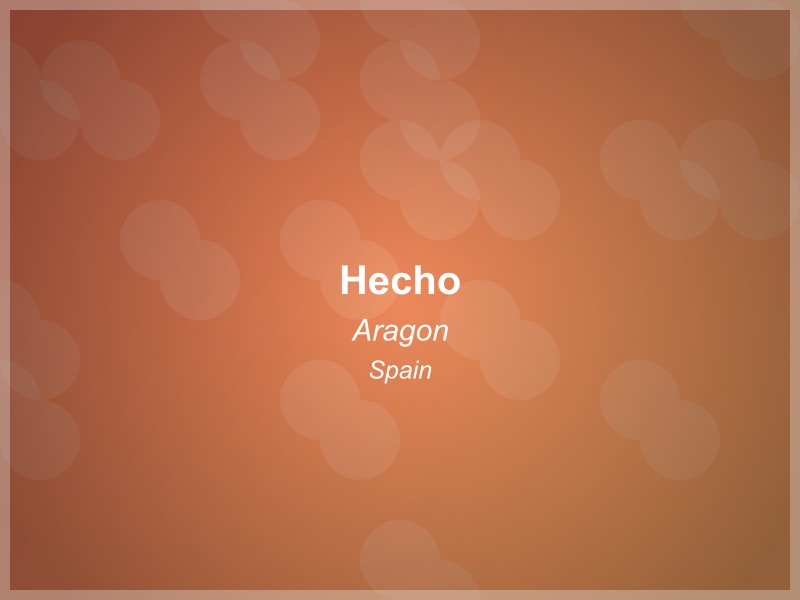 Hecho, Spain