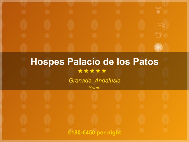 Hospes Palacio de los Patos - Hotel in Granada