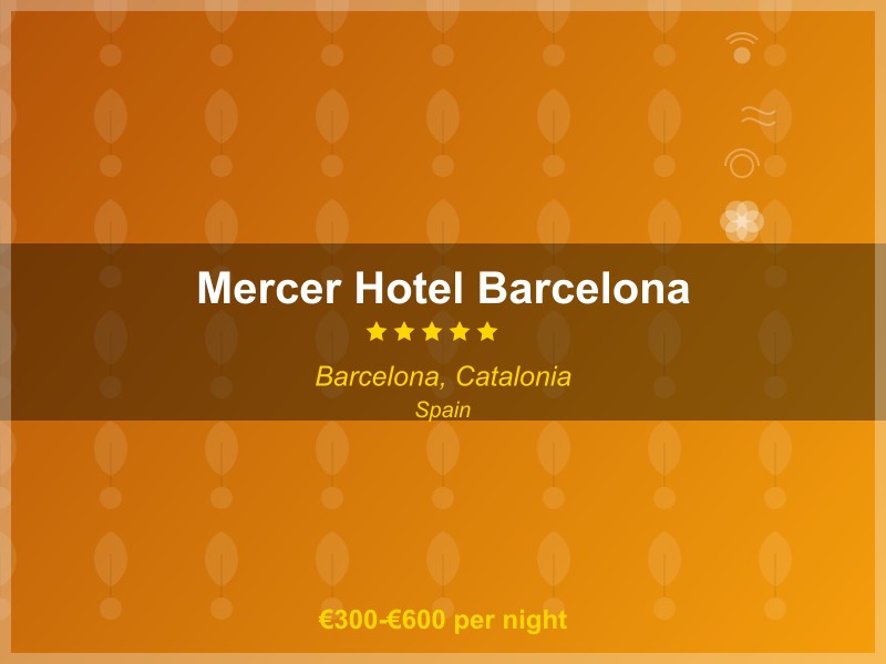 Mercer Hotel Barcelona - Hotel in Barcelona