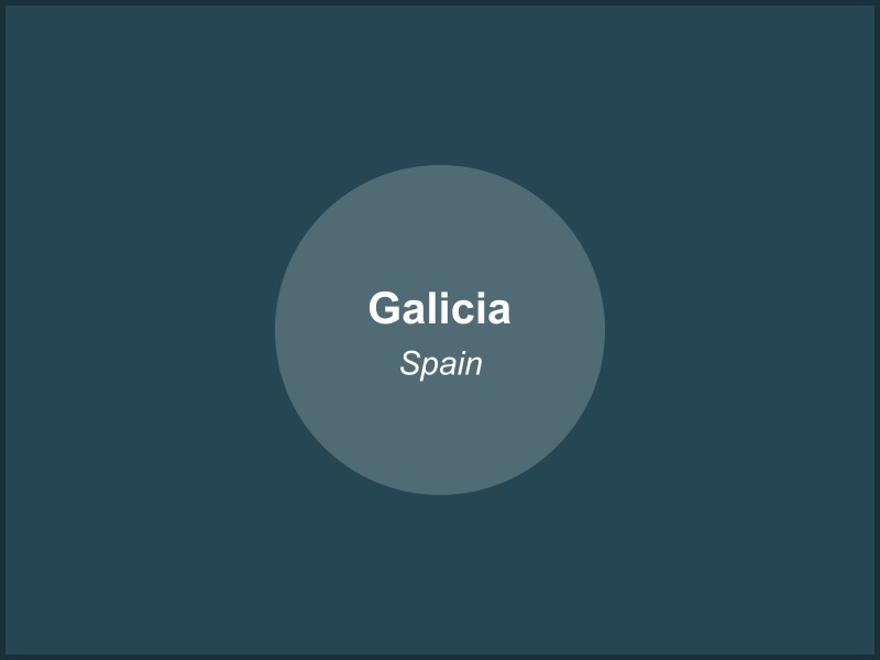 Scenic view of Galicia region in Spain