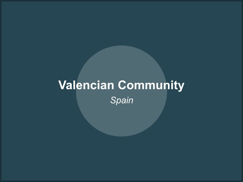 Scenic view of Valencian Community region in Spain