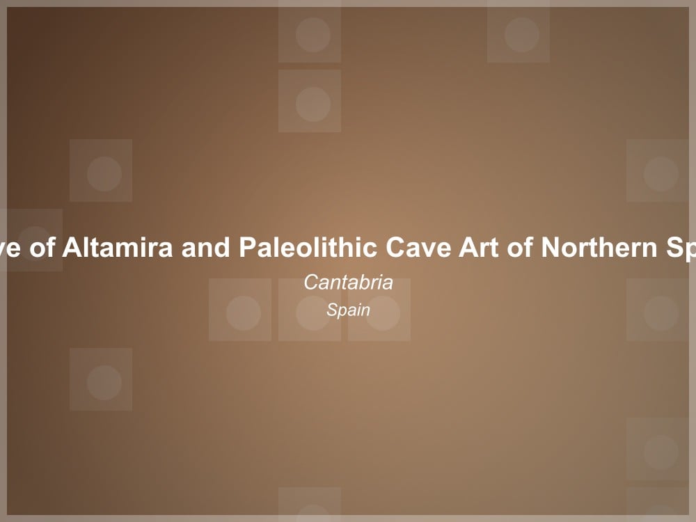 Cave of Altamira and Paleolithic Cave Art of Northern Spain - UNESCO World Heritage Site in Spain