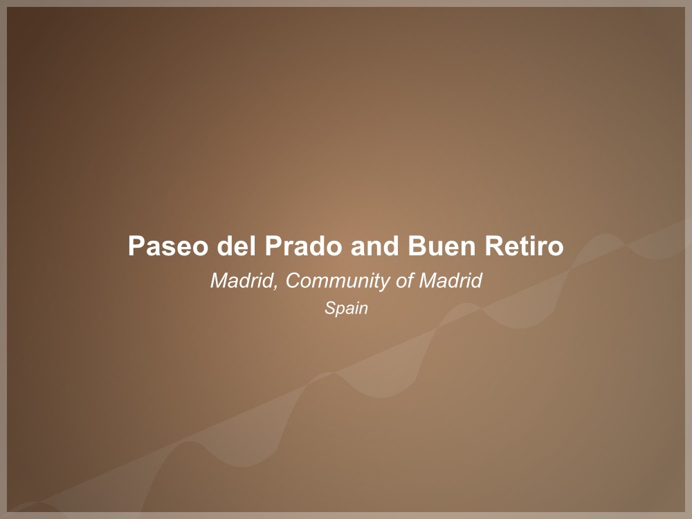 Paseo del Prado and Buen Retiro - UNESCO World Heritage Site in Spain